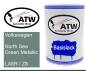 Preview: Volkswagen, North Sea Green Metallic, LA6R / Z8: 500ml Lackdose, von ATW Autoteile West.
